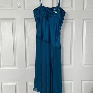 Nine West turquoise cocktail dress, size 4